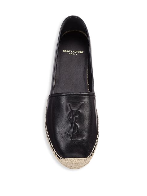 ysl black leather espadrilles|YSL denim espadrilles.